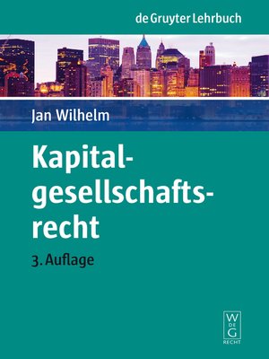 cover image of Kapitalgesellschaftsrecht